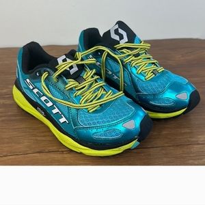 SCOTT AF+ Trainer Road Running Shoes Blue/Yellow Women’s size 7